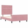 vidaXL Boxspringbed met hoofdeinde Roze 120 x 200 cm Fluweel