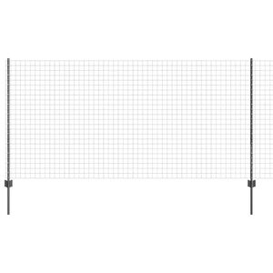 vidaXL Gelaste draadhek 25 x 1,2 m (B x H) PVC-Coated Staal Grijs Mesh