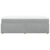 vidaXL Boxspring met matras stof lichtgrijs 90x190 cm