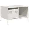 vidaXL Salontafel 68,5x50x43,5 cm koudgewalst staal wit