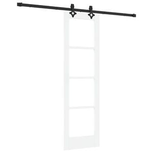 vidaXL Schuifdeur ORKDAL 61 x 198,5 cm Massief grenenhout en glas