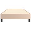 vidaXL Boxspring bed kunstleer cappuccinokleurig 90x190 cm