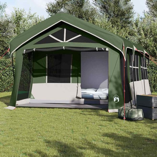 vidaXL Tenten met dak Groen 620 x 322 x 240 cm Polyester