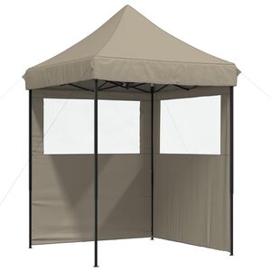 vidaXL Partytent 200 x 200 x 306 cm Taupe Oxford Stof
