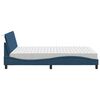 vidaXL Bed met matras "Hanko" stof blauw 120x200 cm