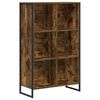 vidaXL Boekenkast 99,5 x 30 x 108,5 cm Bewerkt hout Rook Eik