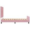 vidaXL Boxspringbed met hoofdeinde Roze 90 x 190 cm Fluweel