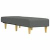 vidaXL Chaise longue stof donkergrijs