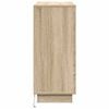 vidaXL LED Sideboard Sonoma Eiken 90 x 32 x 75 cm Bewerkt hout