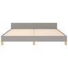 vidaXL Bedframe zonder matras stof lichtgrijs 180x200 cm