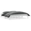 vidaXL Bedframe metaal wit 200x200 cm