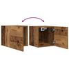 vidaXL Tv-wandmeubelen 2 st 30,5x30x30 cm oud houtkleurig