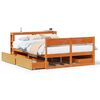 vidaXL Bedframe zonder matras massief grenenhout wasbruin 160x200 cm