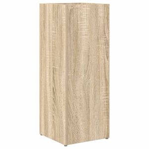 vidaXL Paraplu Standaard Sonoma Eiken 25 x 24,5 x 64 cm Bewerkt hout