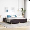 vidaXL Boxspringbed met matras Donkerbruin 180 x 200 cm Stof