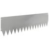 vidaXL Gazonrand 10 st 103 x 30 cm Staal Zilverkleurig