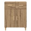 vidaXL Dressoir artisanaal eikenkleurig 34 x 69.5 x 89 cm Bewerkt hout