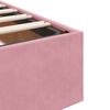 vidaXL Ottoman bedframe zonder matras 200x200 cm fluweel roze