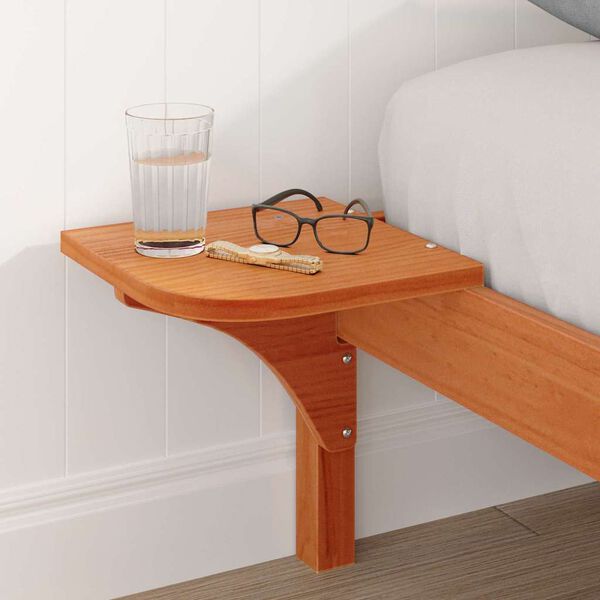 vidaXL Bedframe Wasbruin 140 x 200 cm Massief grenenhout