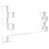 vidaXL Vaste TV Plank Wit 160 x 15 x 94 cm Bewerkt hout