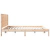 vidaXL Bedframe extra lang zonder matras massief hout 180x210 cm