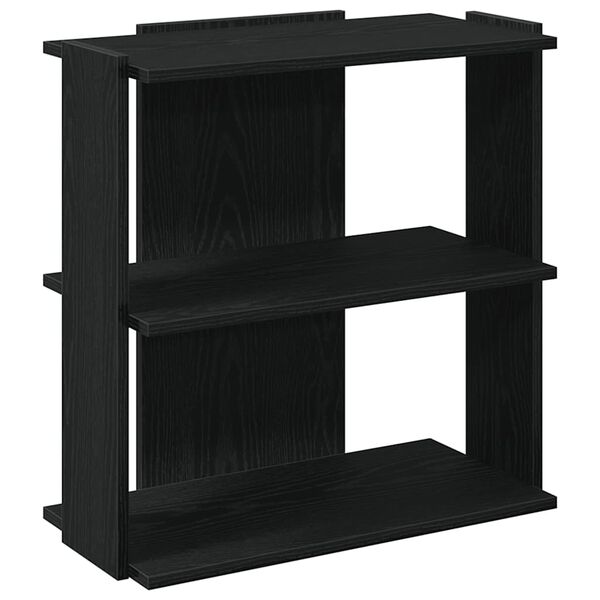 vidaXL Boekenkast 3-laags 60x30x60 cm bewerkt hout zwart