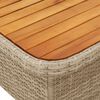vidaXL 3-delige Tuinset met kussens poly rattan beige