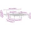 vidaXL Bedframe met hoofdeinde Wit 180 x 200 cm Massief grenenhout