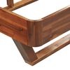 vidaXL Bedframe massief acaciahout 140x200 cm