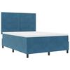 vidaXL Boxspringbed met matras Donkerblauw 140 x 190 cm Stof
