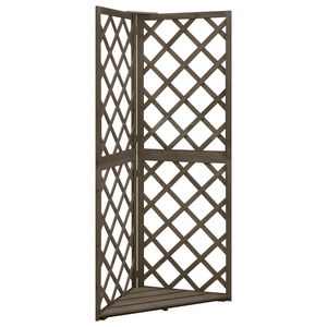 vidaXL Latwerk hoekmodel 50x50x145 cm massief vurenhout
