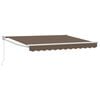 vidaXL Uitschuifbare luifel Taupe 3,5 x 2 m Polyester en Aluminium