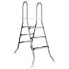 vidaXL Ladder voor bovengronds zwembad 100 cm 3 treden zilver