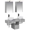 vidaXL Badkamerkastenset 5 pcs Grijs Sonoma 43 x 16 x 62,5 cm