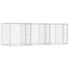 vidaXL Hondenbench Zilver 600 x 200 x 200 cm Gegalvaniseerd staal