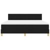 vidaXL Boxspringbed met matras met hoofdeinde Zwart 180 x 200 cm Stof