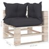 vidaXL 6-delige Loungeset met kussens pallet grenenhout
