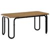 vidaXL Salontafel Artisanaal eiken 100 x 50 x 45 cm Bewerkt hout