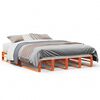 vidaXL Bedframe zonder matras massief grenenhout wasbruin 120x190 cm