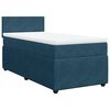 vidaXL Boxspring met matras fluweel blauw 100x200 cm