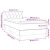 vidaXL Boxspring met matras fluweel donkergroen 80x200 cm