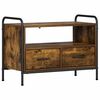 vidaXL Tv-meubel 67,5 x 33 x 50 cm Gerookt eiken Bewerkt hout