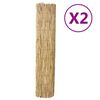 vidaXL Schermen 2 st 150x500 cm riet