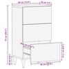vidaXL Dressoir met lade Wit 33.5 x 40 x 75 cm