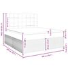 vidaXL Boxspring met matras stof lichtgrijs 200x200 cm