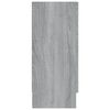 vidaXL Vitrinekast 120x30,5x70 cm bewerkt hout grijs sonoma eiken