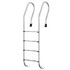 vidaXL Zwembadladder 54x38x184,5 cm 304 roestvrij staal