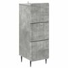 vidaXL Ladenkast Betongrijs 33 x 34,5 x 92 cm Bewerkt hout