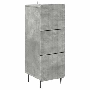 vidaXL Ladenkast Betongrijs 33 x 34,5 x 92 cm Bewerkt hout