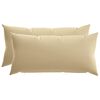 vidaXL Kussensloop 2 pcs HEERLEN Beige 40 x 80 cm Polyester